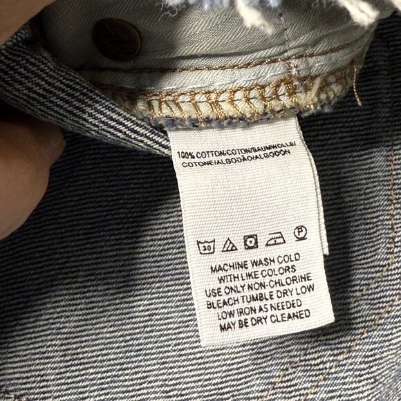 We the Free Denim Skirt Women's 24 Jean Full Zip Front - Picture 5 of 6